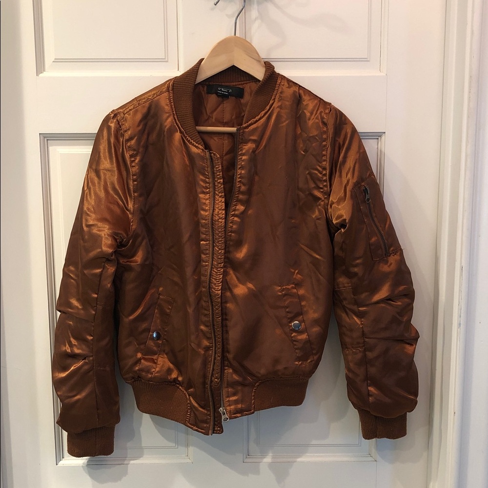 Copper Bomber Jacket